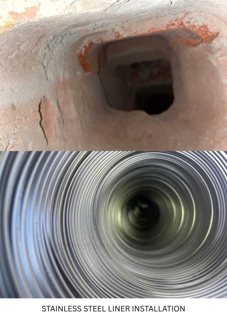 Stainless steel liner installation