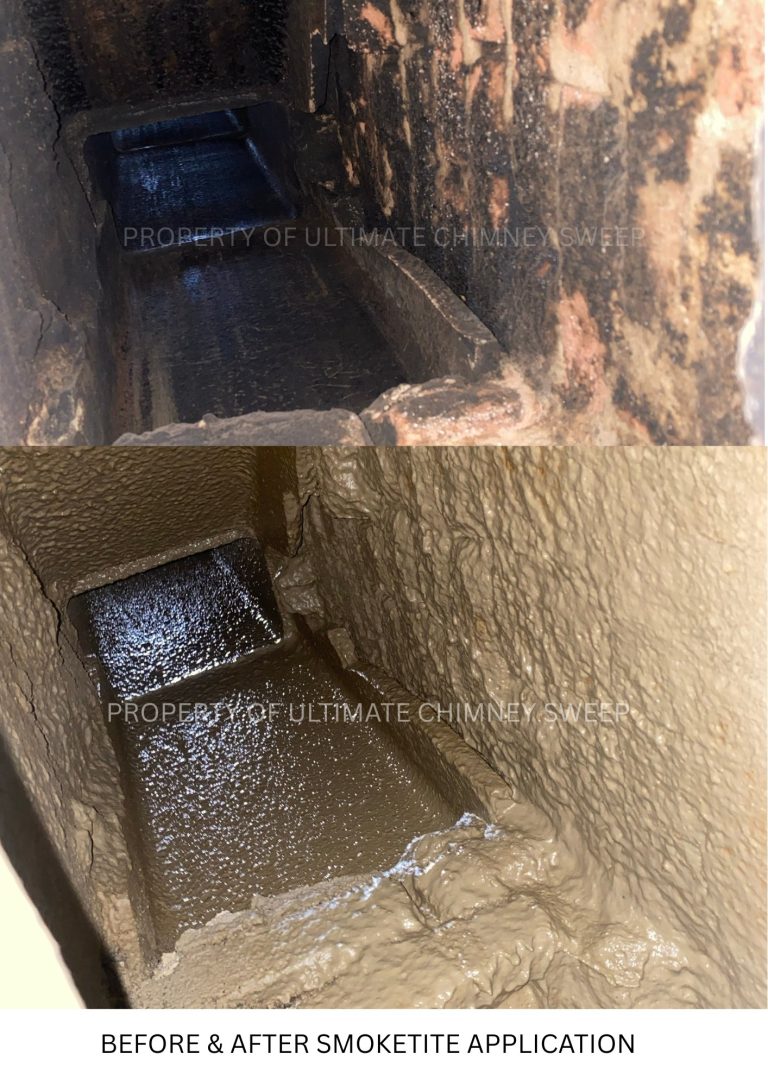 Before and after Smoketite application